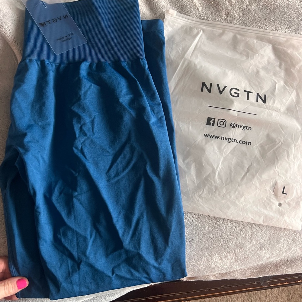 NVGTN Women’s leggings- Blue-Large